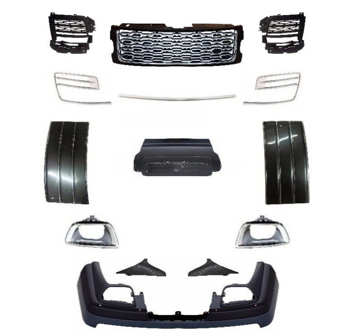 For RR vogue 2018-2022 Base Upgrade to SVA Version Low to High Grille Side Vent  Rear  Bumper Completely Body Kit